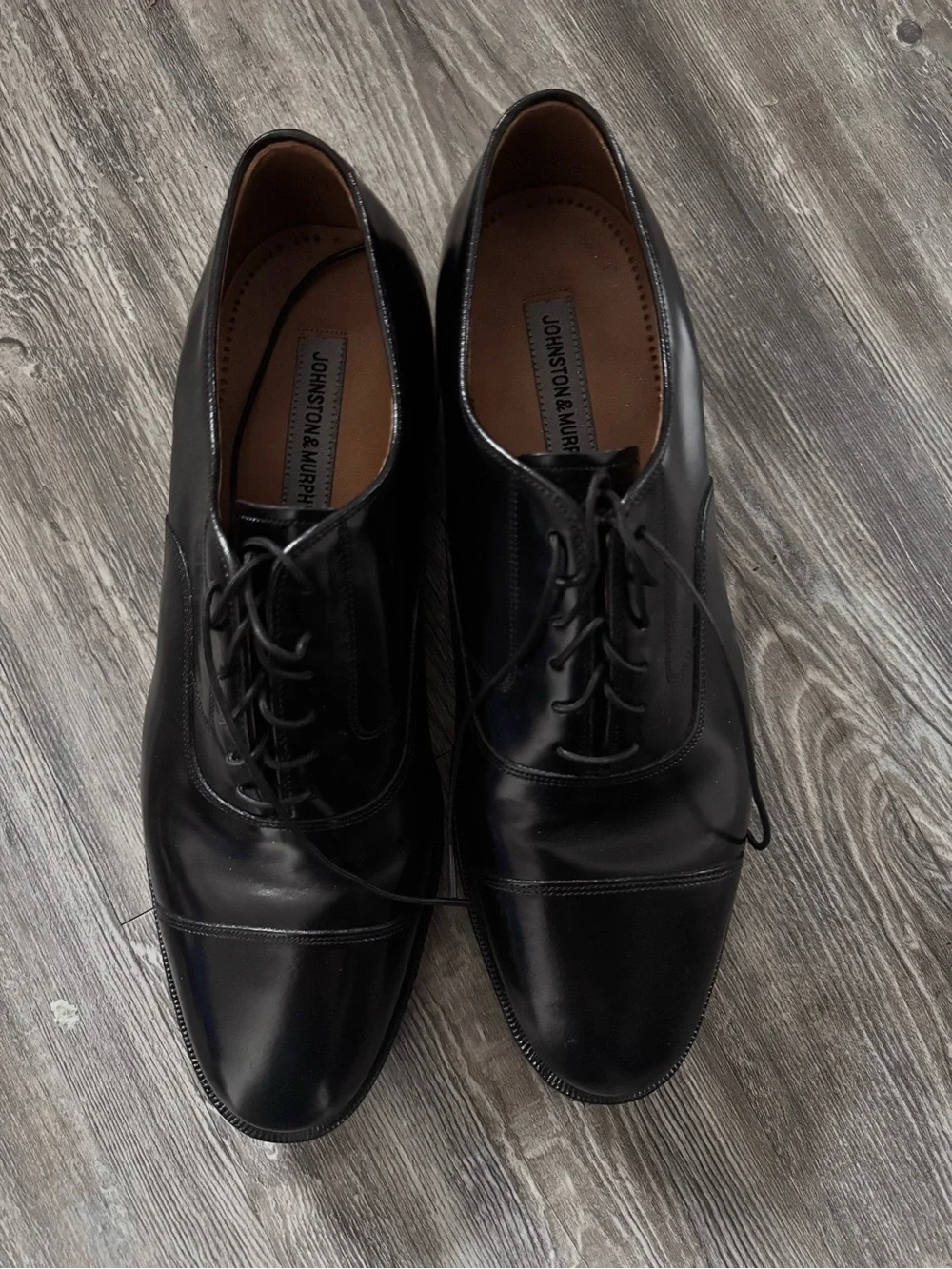 Johnston & Murphy Melton Cap Toe Genuine Calf Leather Oxfords size 11.5